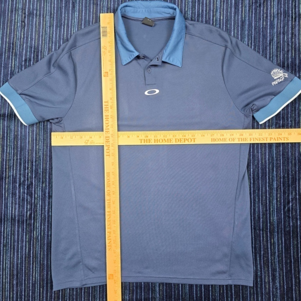 OAKLEY- Mens Medium Two Tone Golf Polo Shirt - Picture 8 of 8
